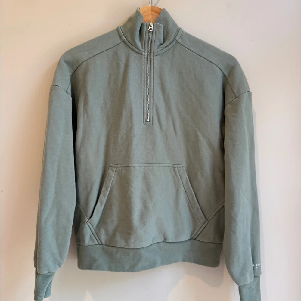 Rag and bone quarter zip pullover sweater sage green size XS - Picture 1 of 5